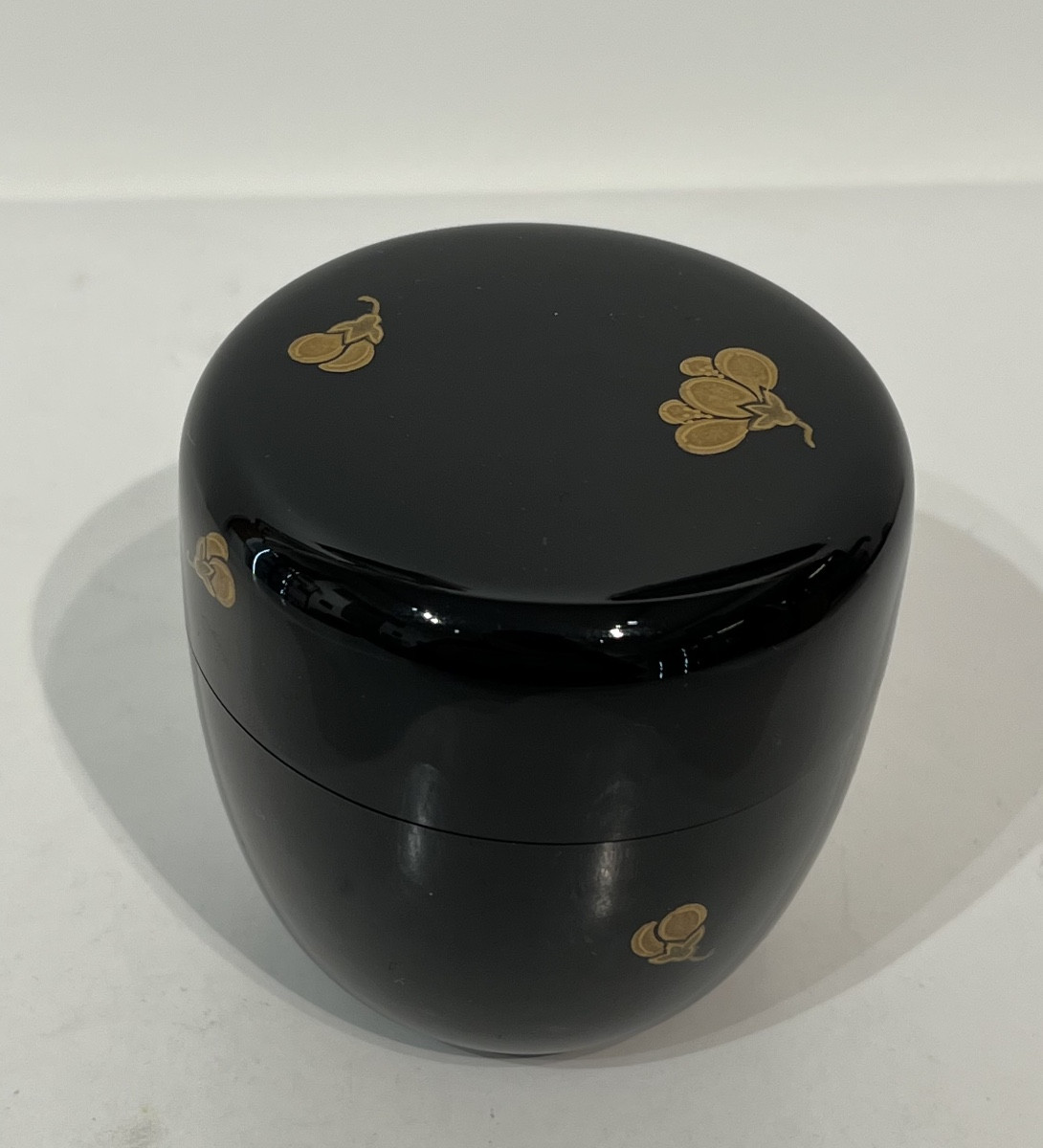 Natsume boîte à thé japonaise laquée fleurs de sakura - Japon 