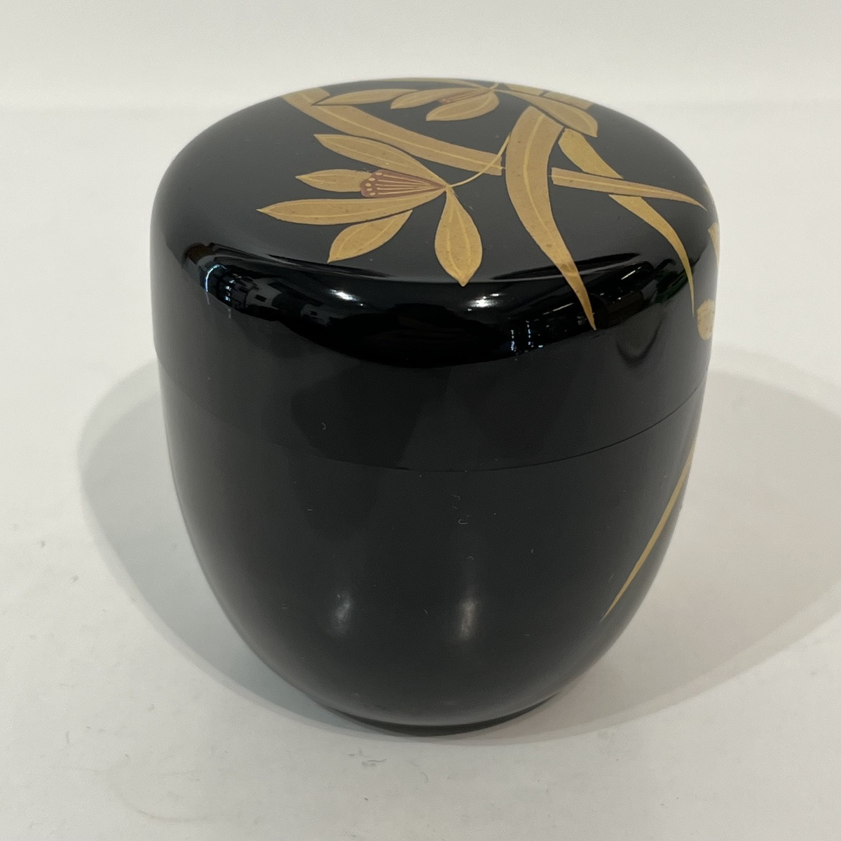 Natsume boîte à thé japonaise laquée orchidées - Japon -photo-4