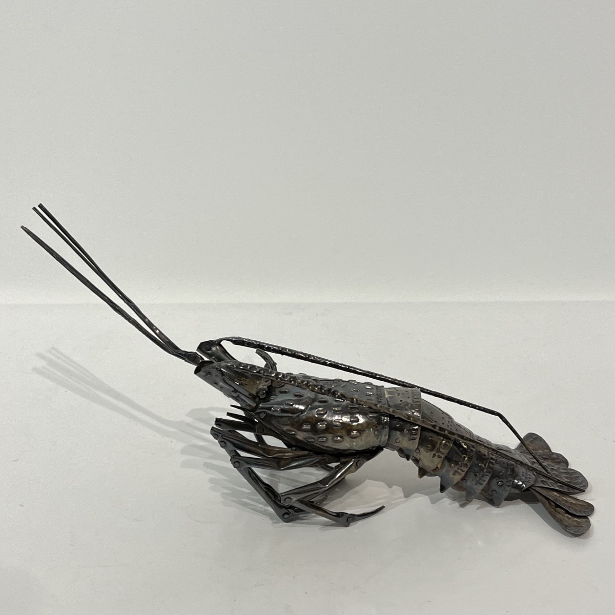 Jizaimono langouste articulée en argent - Japon -photo-8