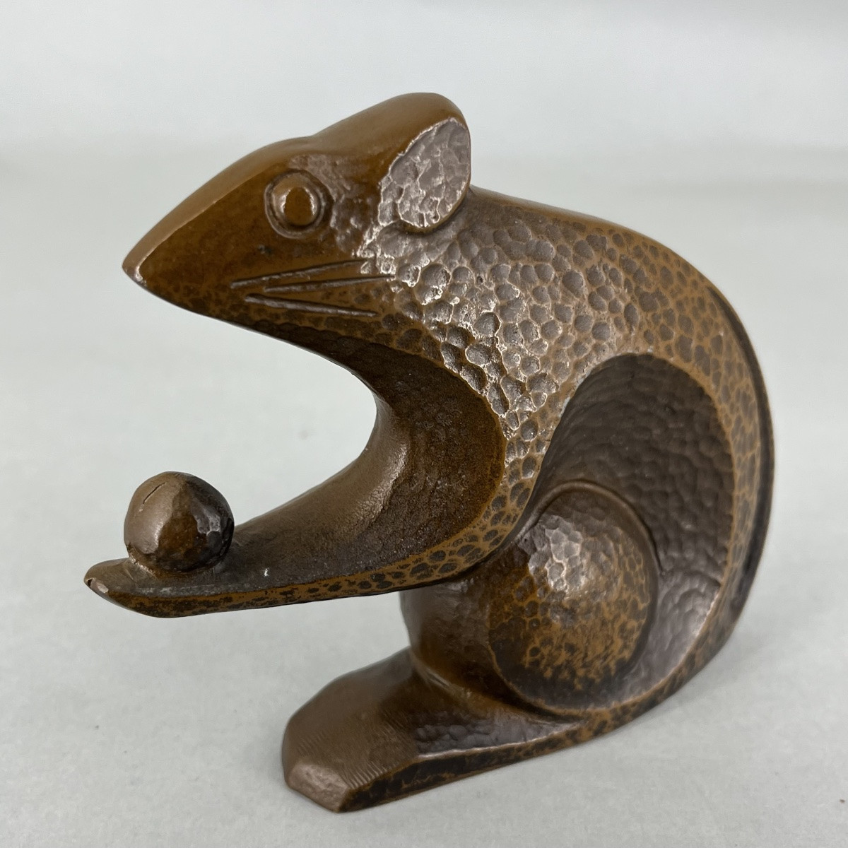 Okimono Japanese Bronze Mouse Sculpture - Japan-photo-2