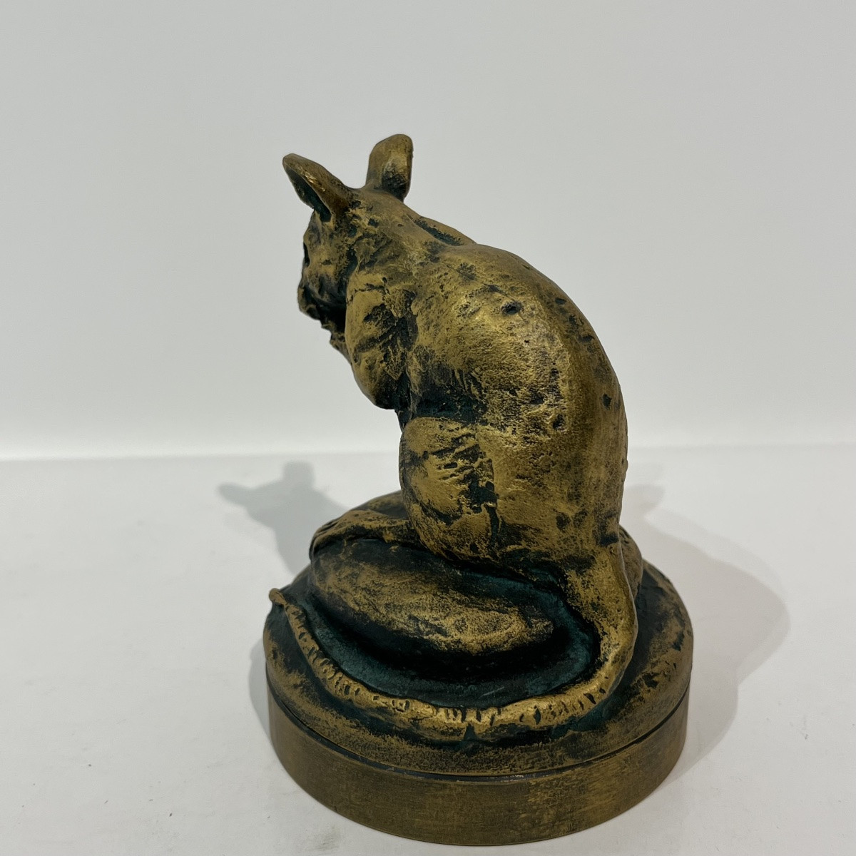 Bronze japonais boîte à encre souris - Japon-photo-2