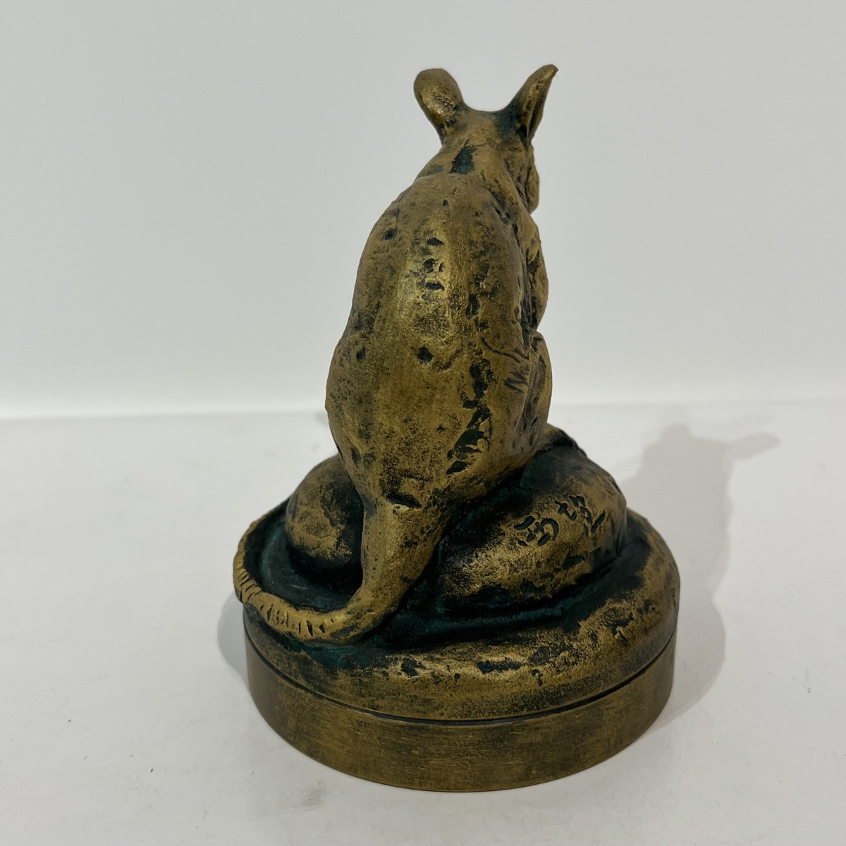 Bronze japonais boîte à encre souris - Japon-photo-3