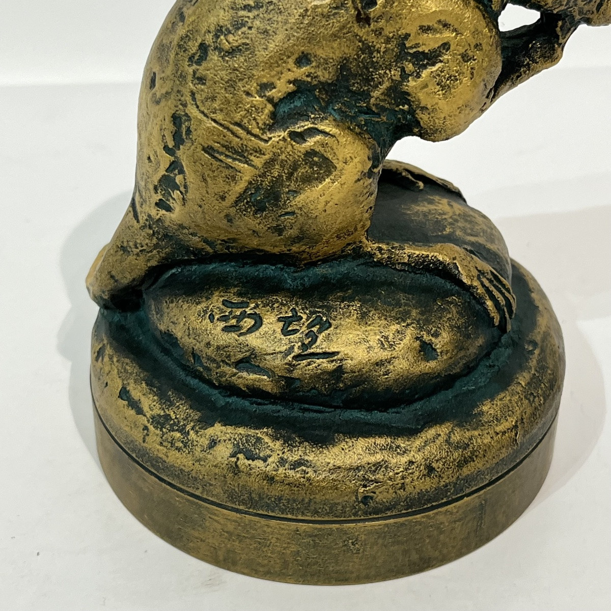 Bronze japonais boîte à encre souris - Japon-photo-4