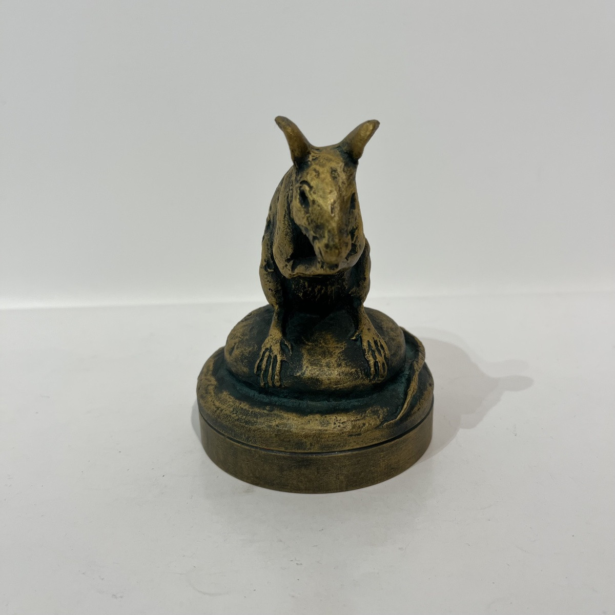 Bronze japonais boîte à encre souris - Japon-photo-6