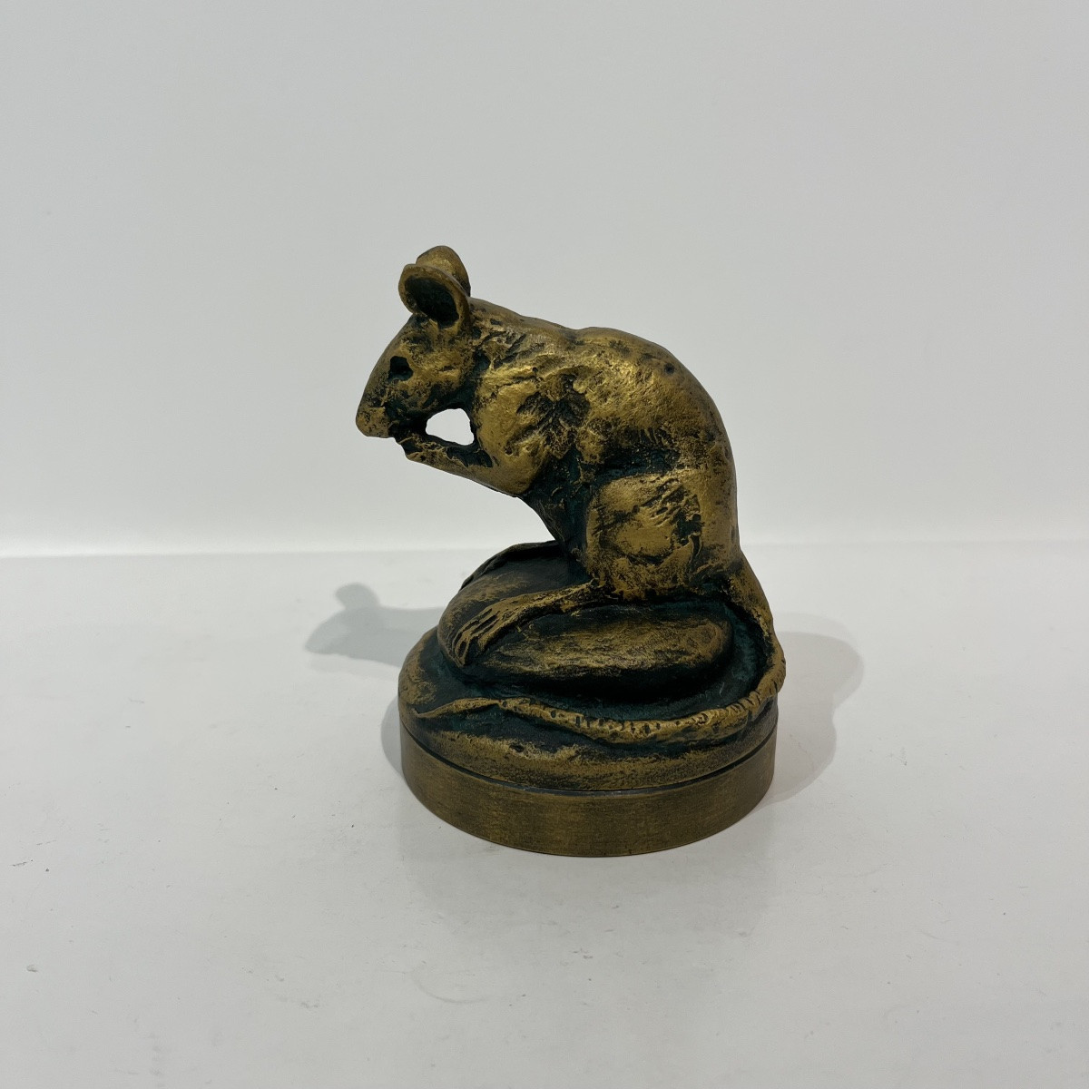 Bronze japonais boîte à encre souris - Japon-photo-8