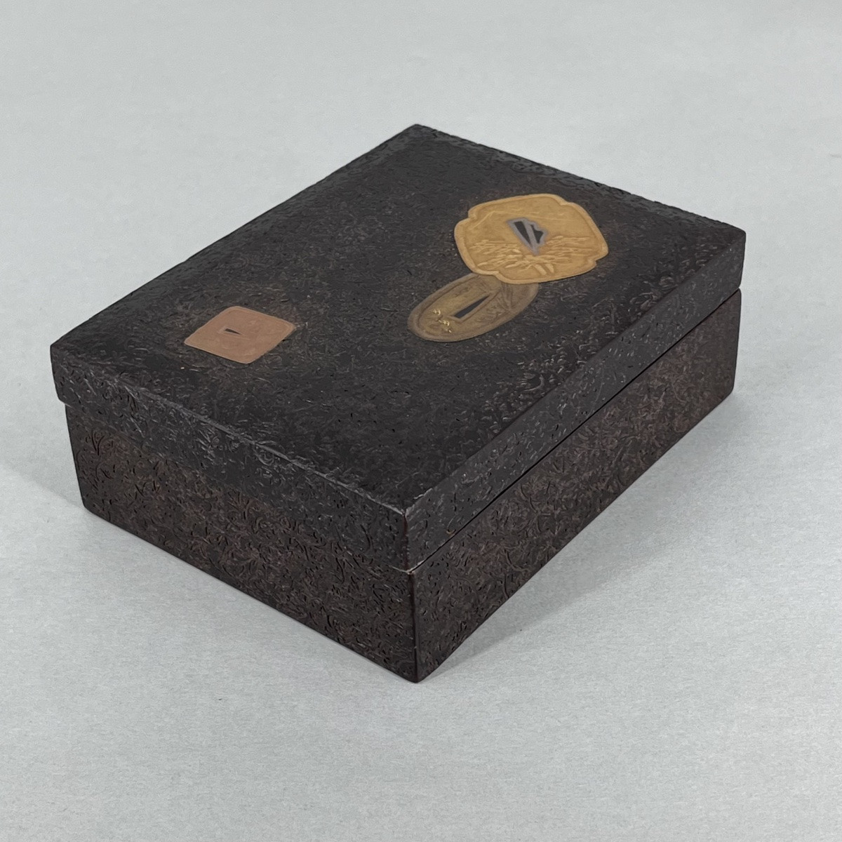 Boîte et plateau laqués japonais tsuba - Japon -photo-7