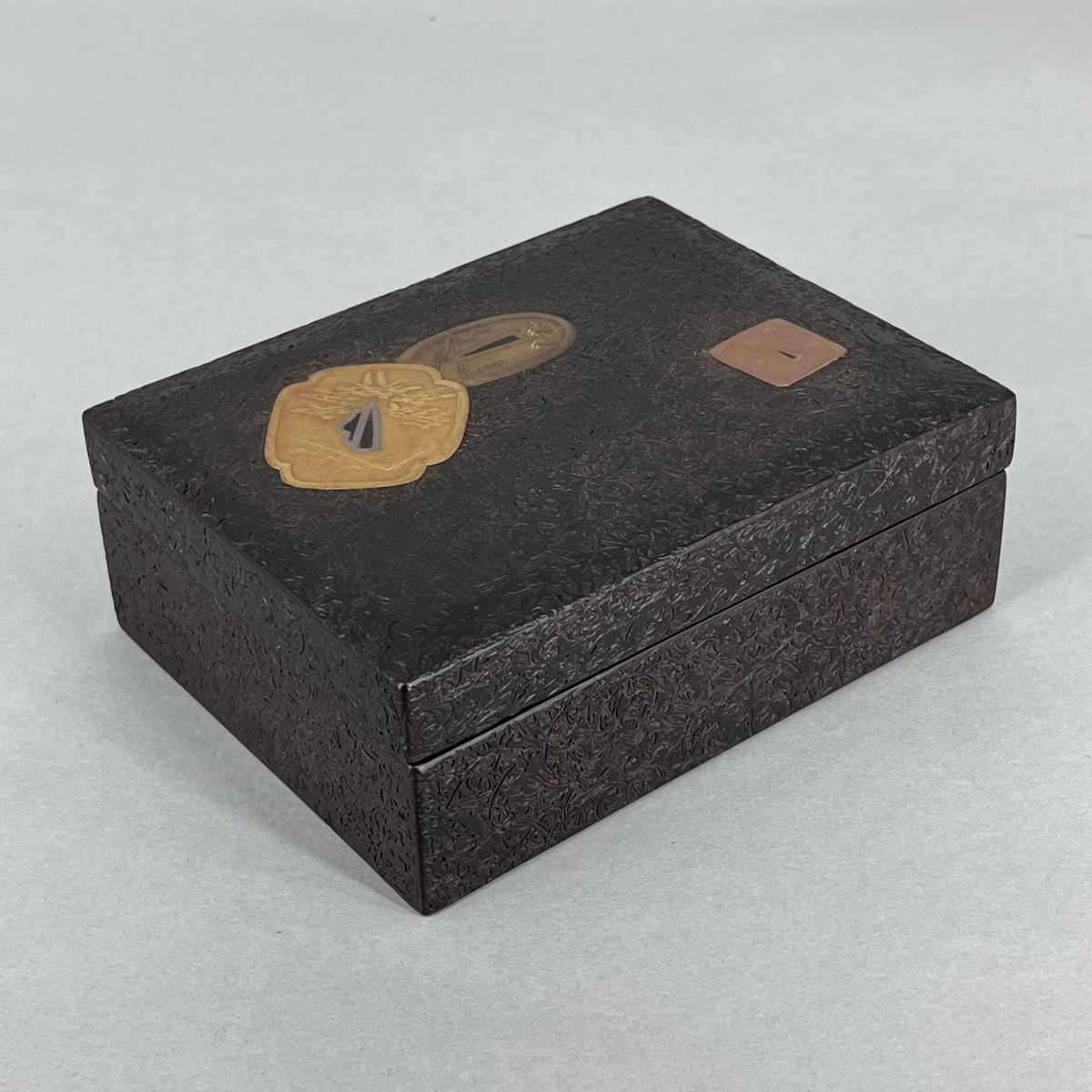 Boîte et plateau laqués japonais tsuba - Japon -photo-8