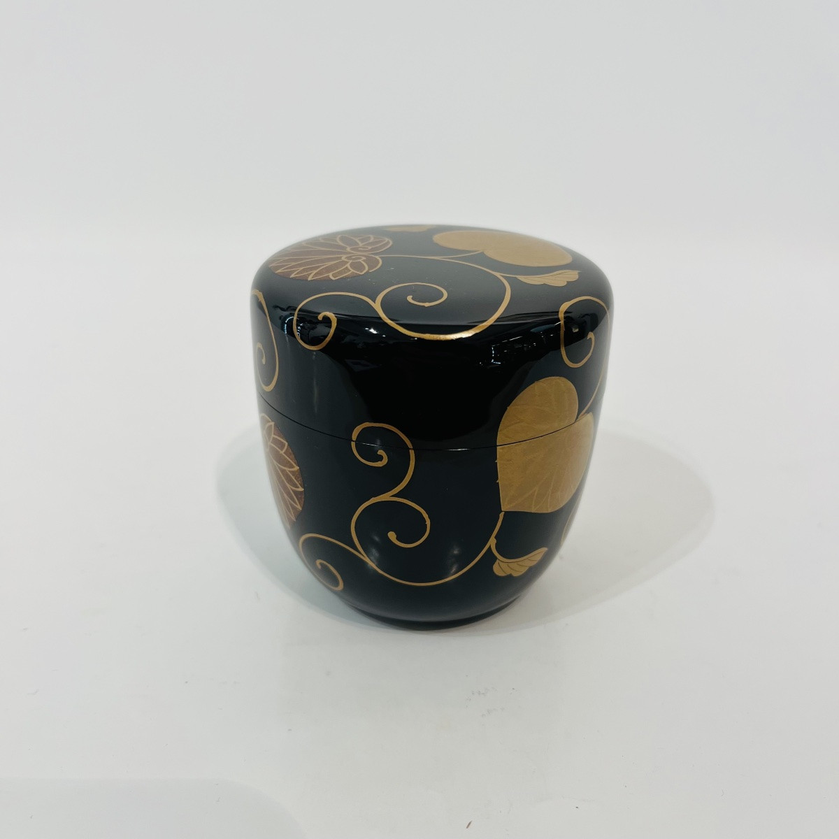 Natsume Japanese Tea Caddy In Shikuryo Lacquer - Japan-photo-3