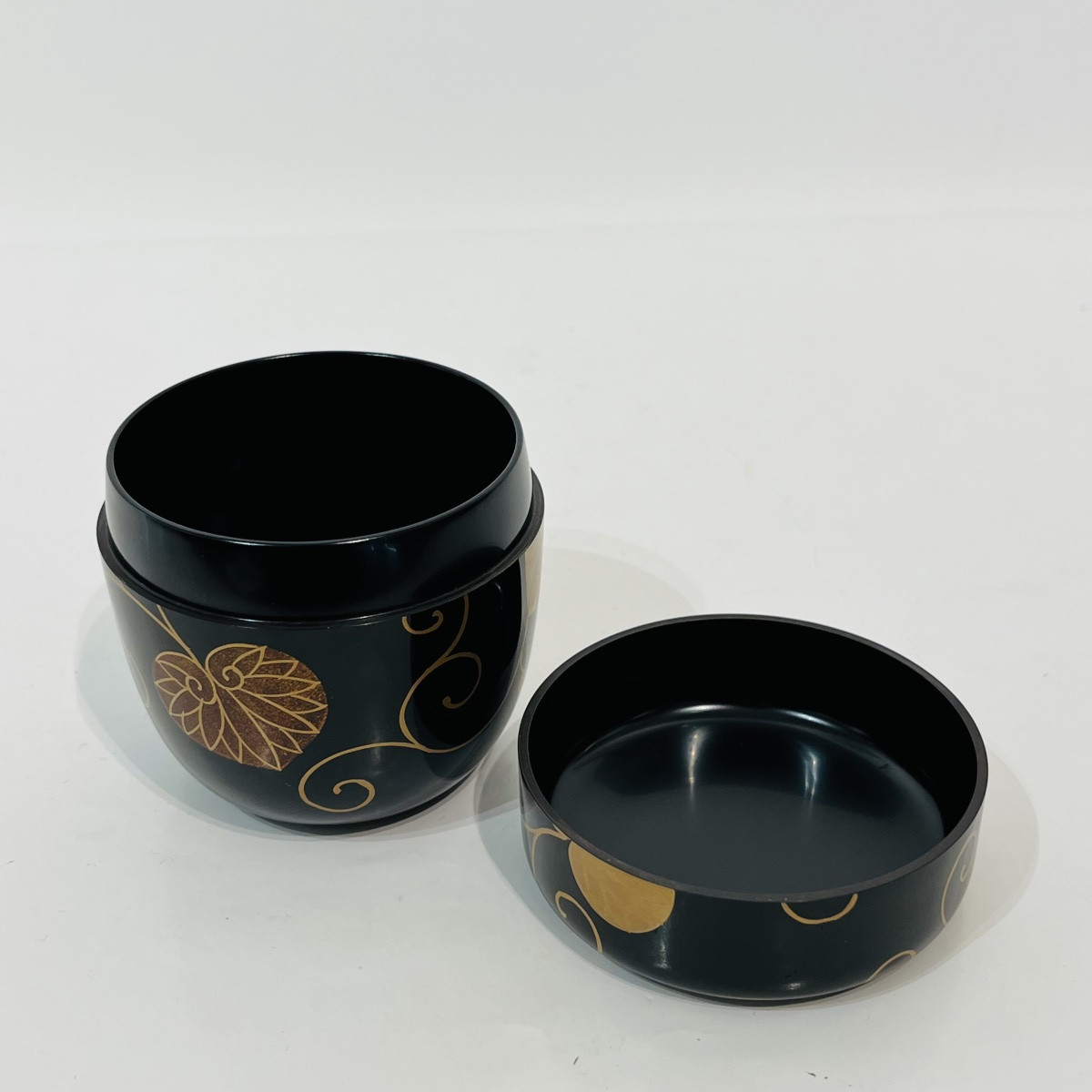 Natsume Japanese Tea Caddy In Shikuryo Lacquer - Japan-photo-4