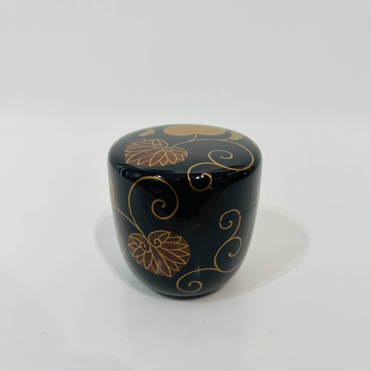 Natsume Japanese Tea Caddy In Shikuryo Lacquer - Japan-photo-7