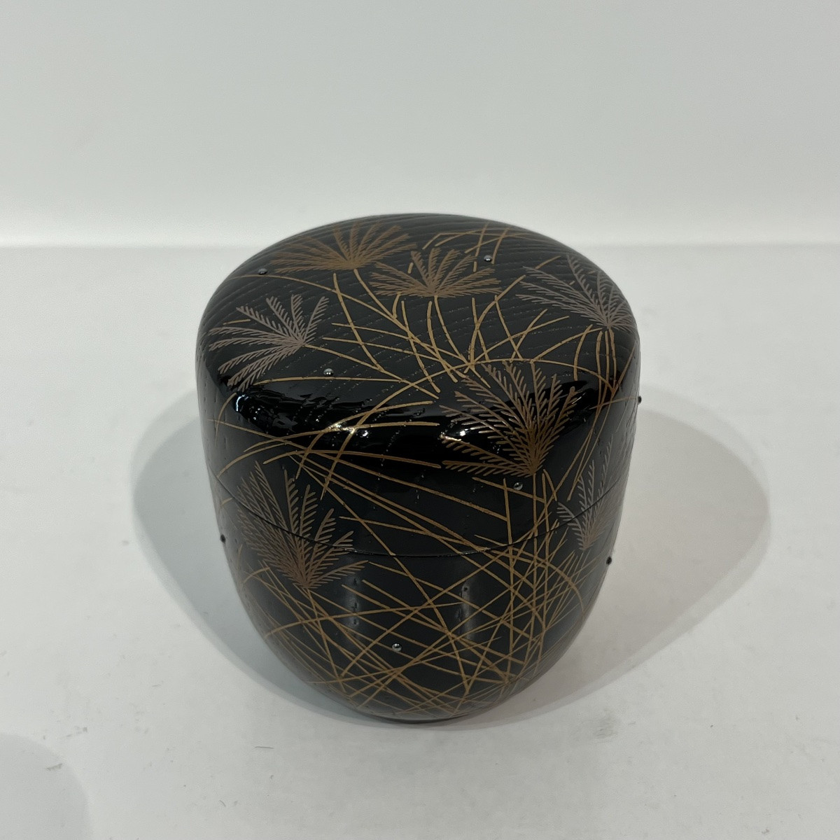 Natsume Tea Caddy In Japanese Herbs And Dew Lacquer - Japan-photo-5