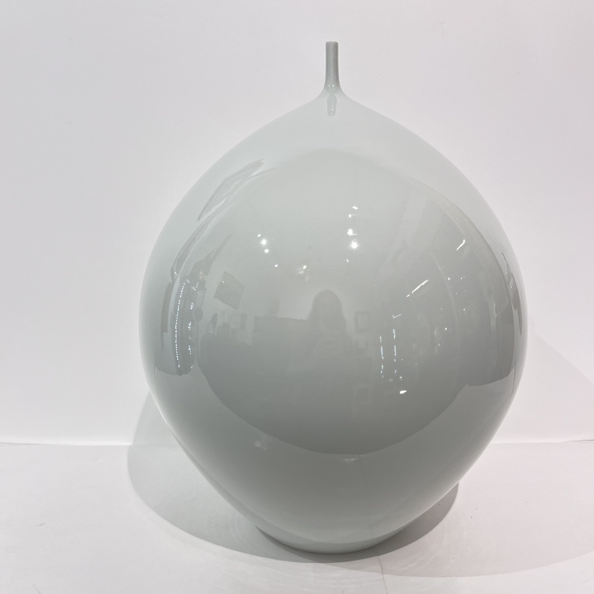 Vase sculpture céladon japonais - Japon-photo-2