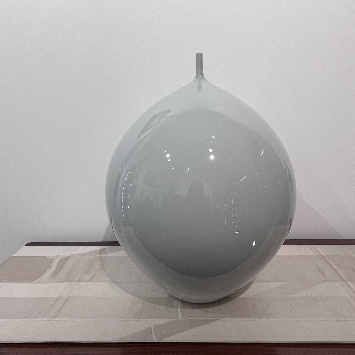 Vase sculpture céladon japonais - Japon-photo-4