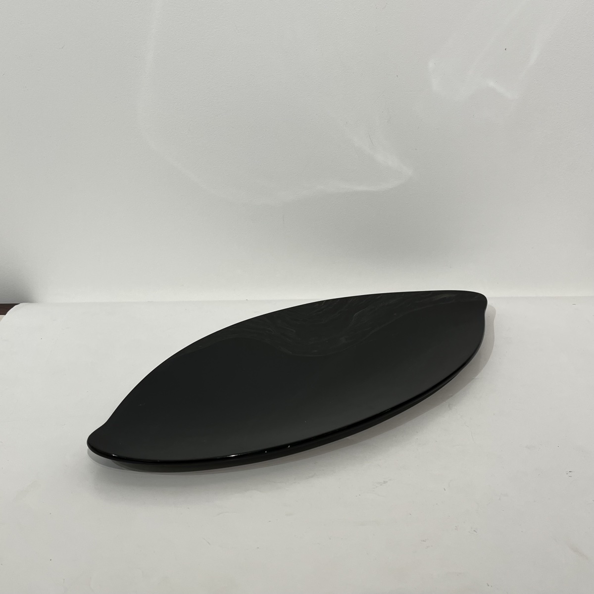 Plat en laque japonais en forme de feuille - Japon -photo-2