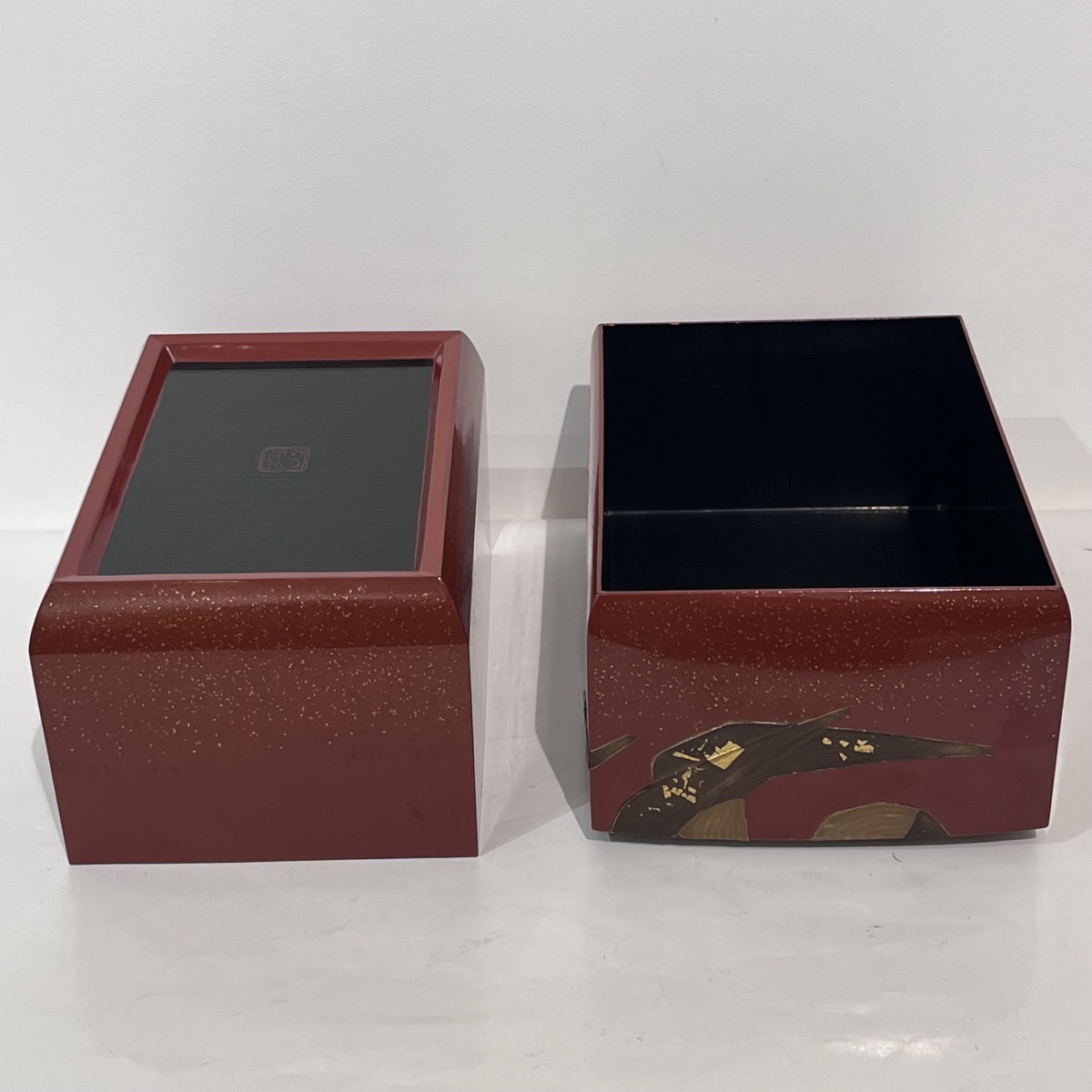 Japanese Sabie Lacquer Box - Japan -photo-6