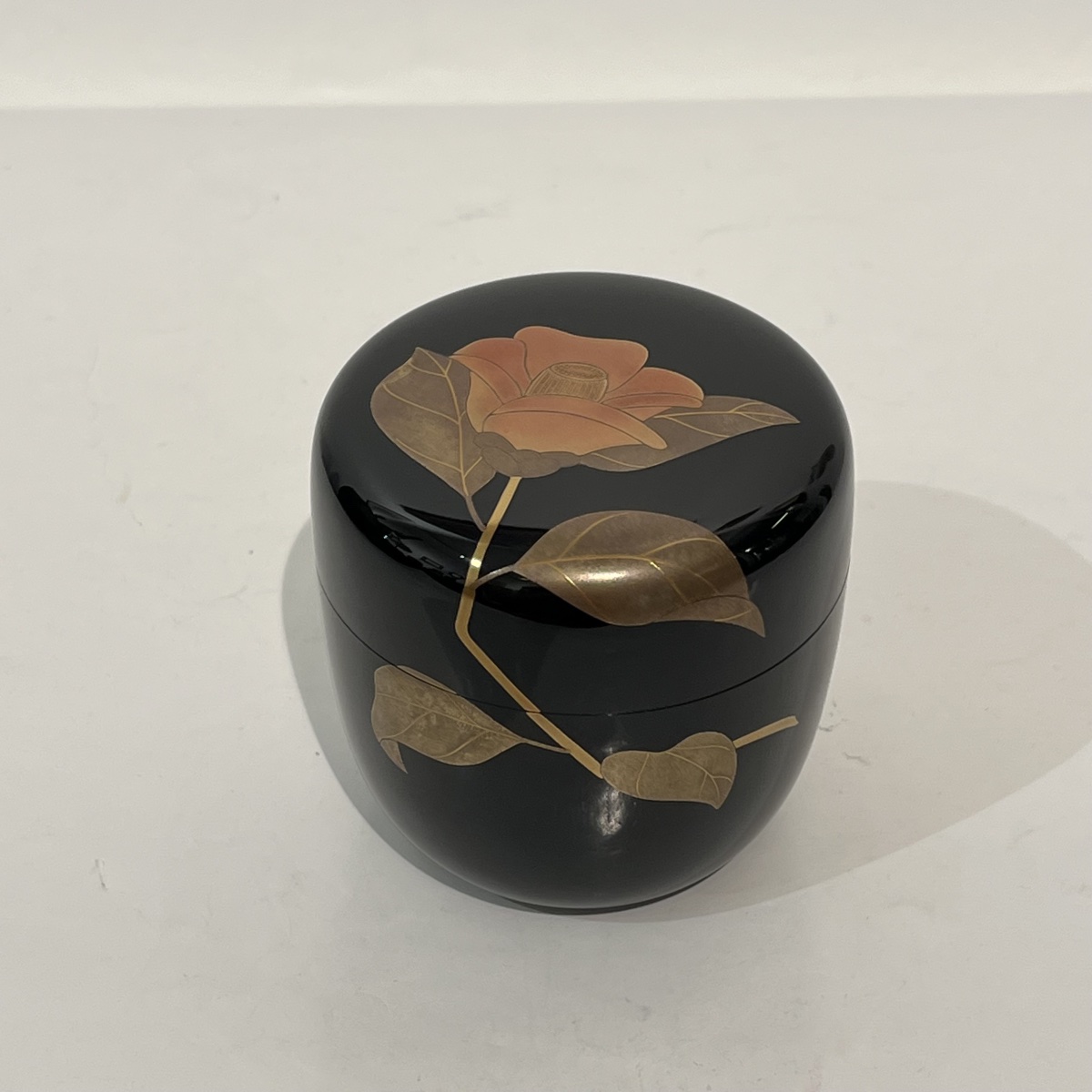 Natsume Camellia, Japanese Lacquered Tea Box - Japan-photo-4