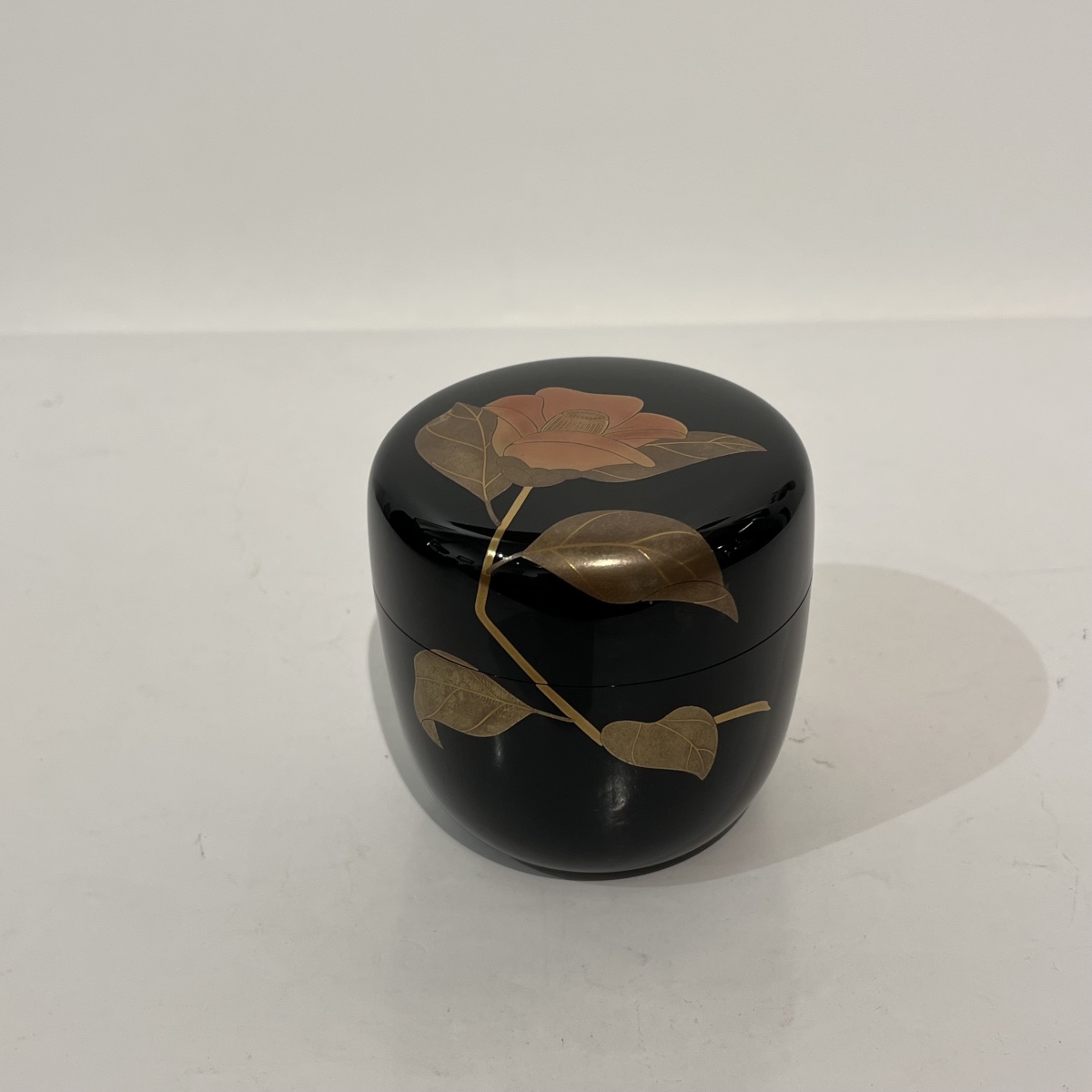 Natsume Camellia, Japanese Lacquered Tea Box - Japan-photo-7
