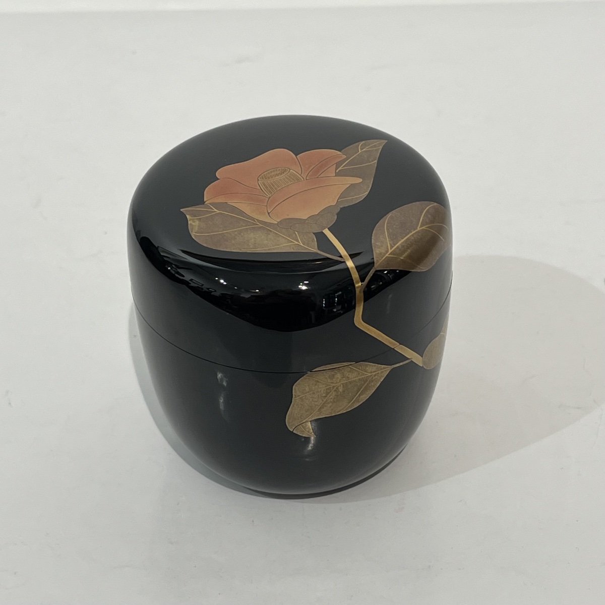 Natsume Camellia, Japanese Lacquered Tea Box - Japan
