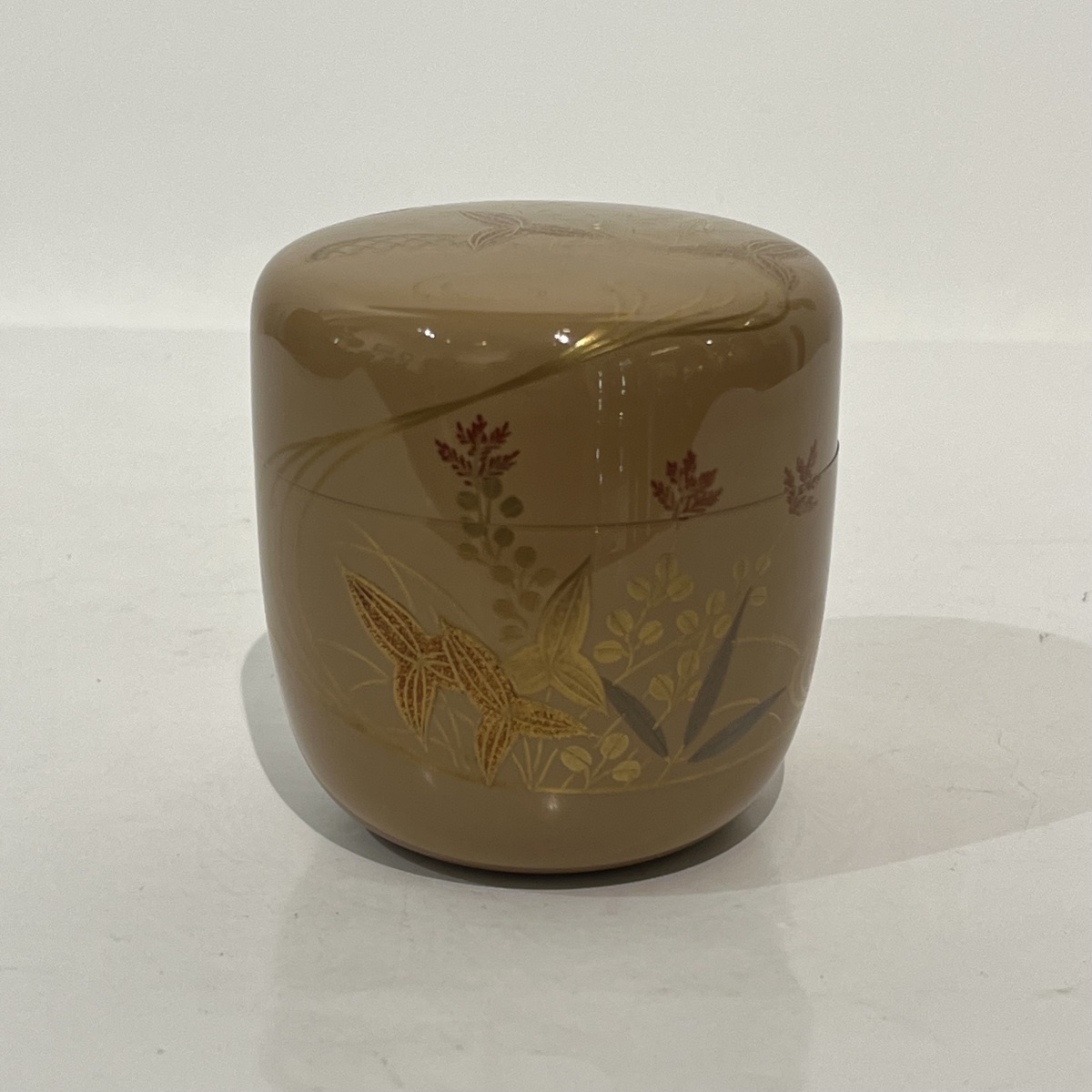 Natsume omodaka, boîte à thé laquée japonaise - Japon-photo-3