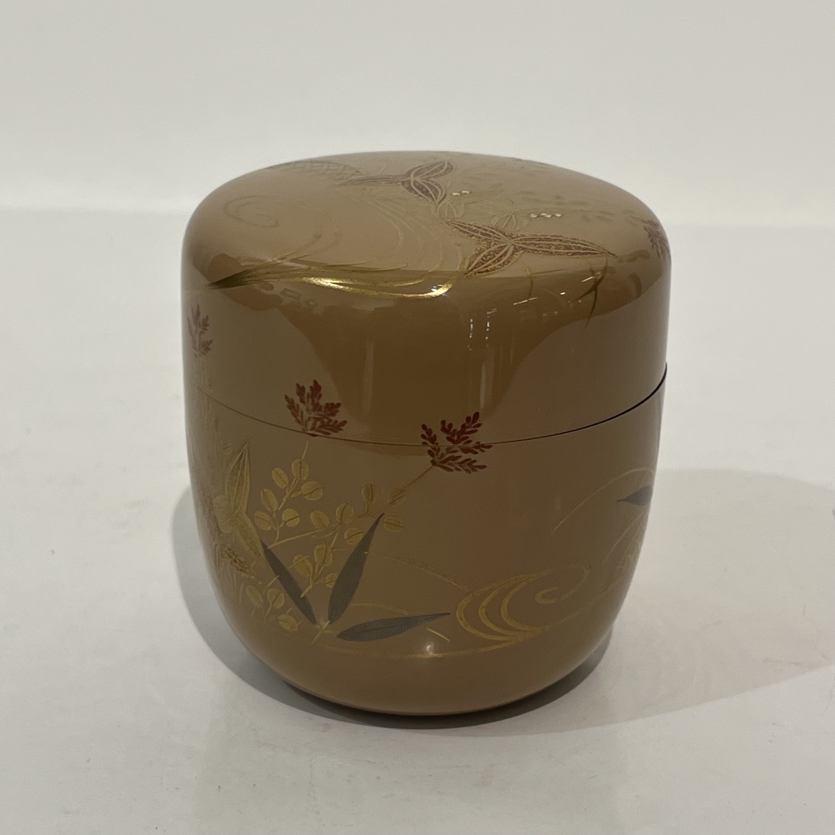 Natsume omodaka, boîte à thé laquée japonaise - Japon-photo-4