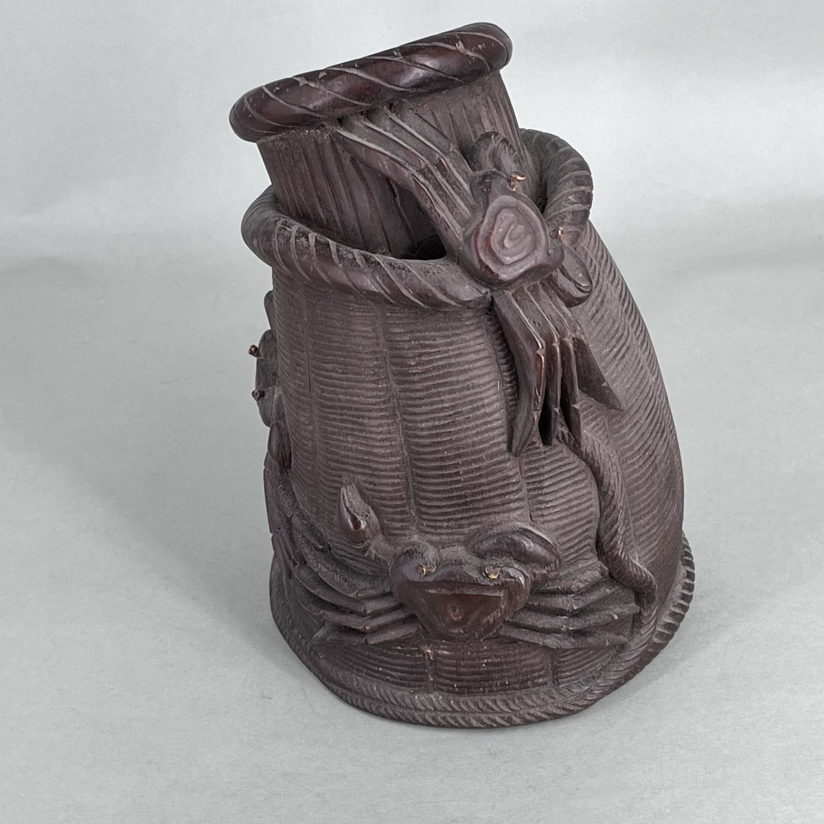 Japanese Vase-  Crab Trap - Japon-photo-2