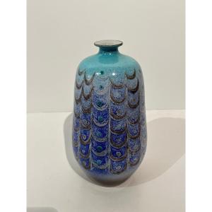 Vase Japonais En Céramique De Taniguchi - Japon 