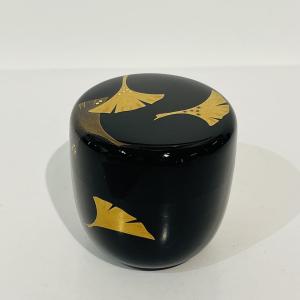 Natsume boîte à thé laquée japonaise Ginko - Japon