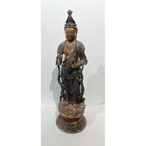 Sculpture Bouddha Kannon Japonaise - Japon 