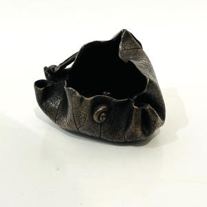 Japanese Leaf And Snail Tray - Japan 