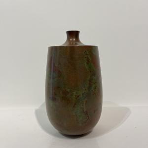 Vase japonais en bronze minimaliste - Japon