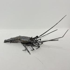 Jizaimono langouste articulée en argent - Japon 
