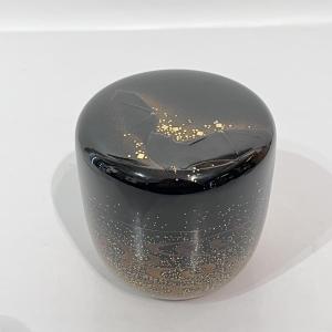 Natsume, Japanese Lacquered Tea Caddy, Bat - Japan 