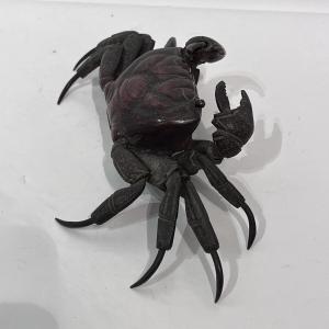 Jizai okimono sculpture articulée japonaise de crabe en bronze Meiji - Japon 