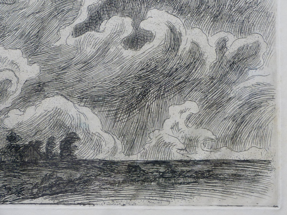 Victor Prouvé, Etching, Stormy Sky-photo-1
