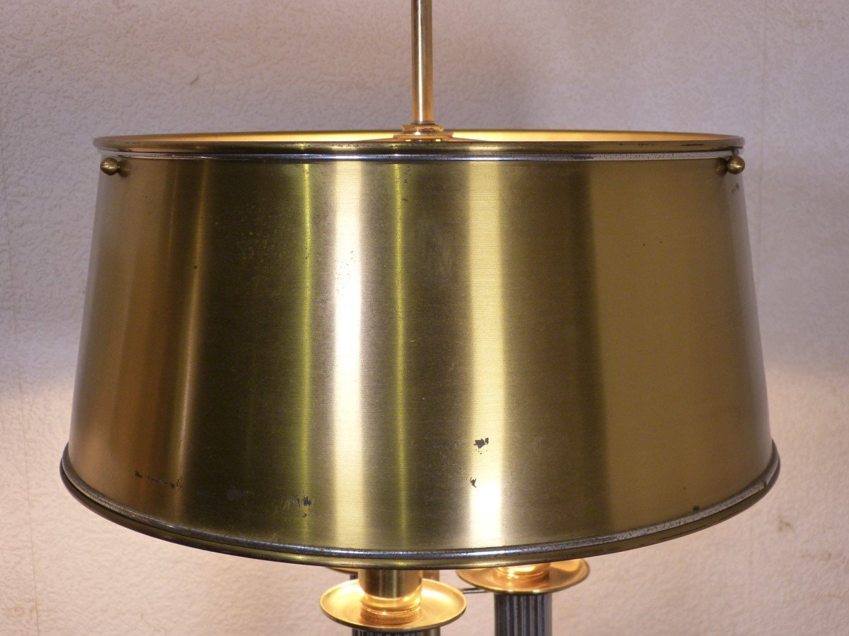 Paire De grandes Lampes Bouillotte Dlg Maison Baguès 68 cm  Epoque XXème Siècle-photo-2