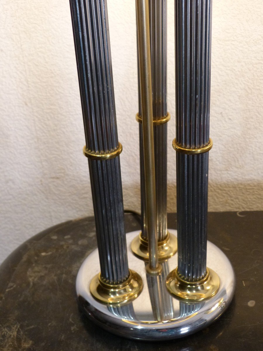 Paire De grandes Lampes Bouillotte Dlg Maison Baguès 68 cm  Epoque XXème Siècle-photo-1