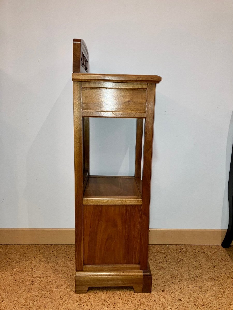 Small Art Nouveau Serving Cabinet In Walnut Gauthier Poinsignon-photo-5