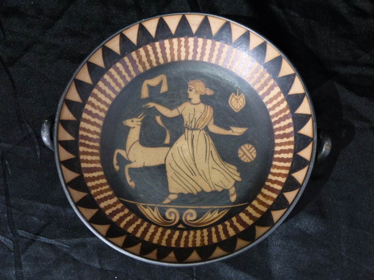 Ciboure Etienne Vilotte Stoneware Bowl Ancient Greek Decor-photo-3