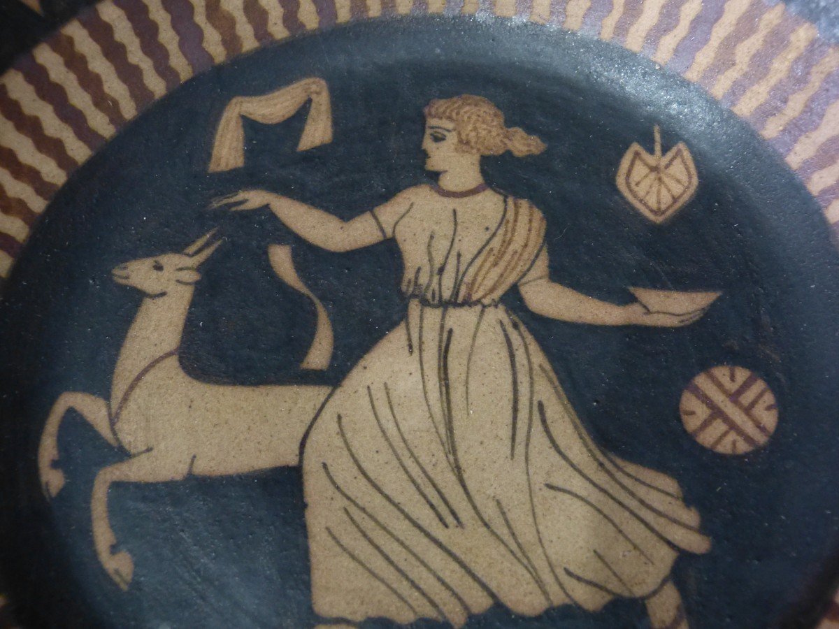 Ciboure Etienne Vilotte Stoneware Bowl Ancient Greek Decor-photo-1