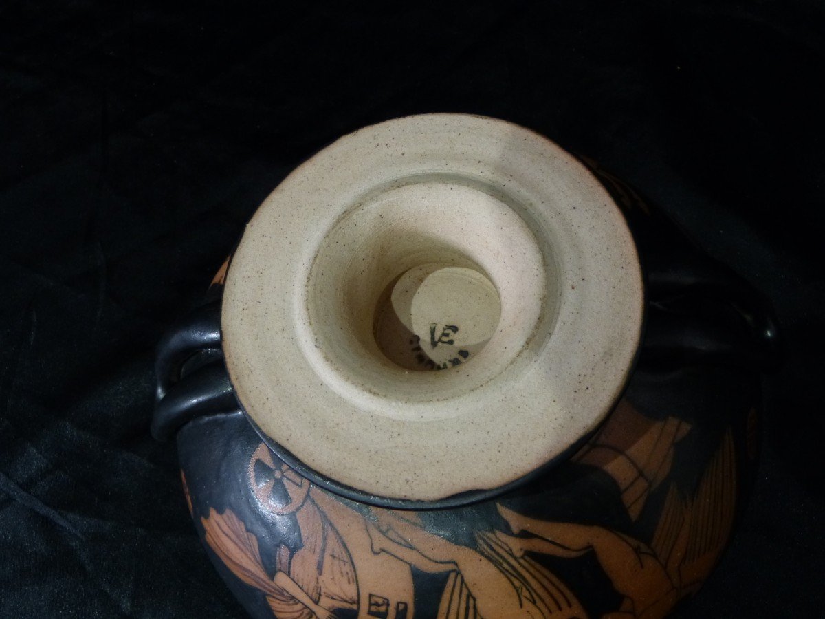 Ciboure Etienne Vilotte Stoneware Bowl Ancient Greek Decor-photo-2
