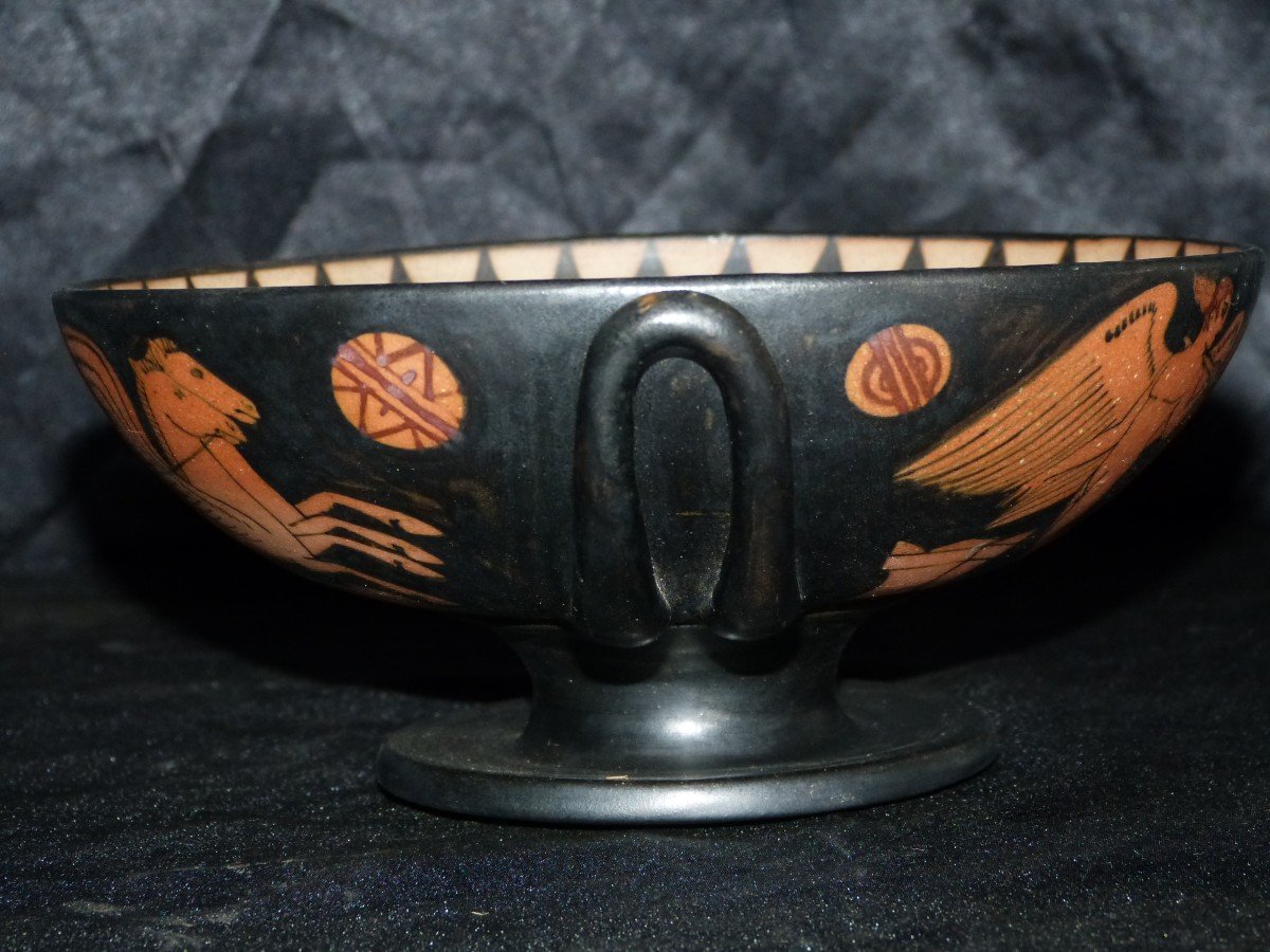 Ciboure Etienne Vilotte Stoneware Bowl Ancient Greek Decor-photo-7