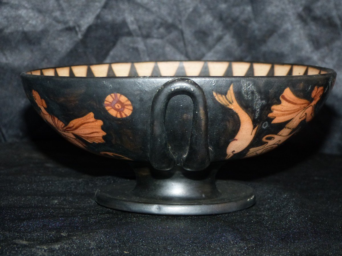 Ciboure Etienne Vilotte Stoneware Bowl Ancient Greek Decor-photo-8
