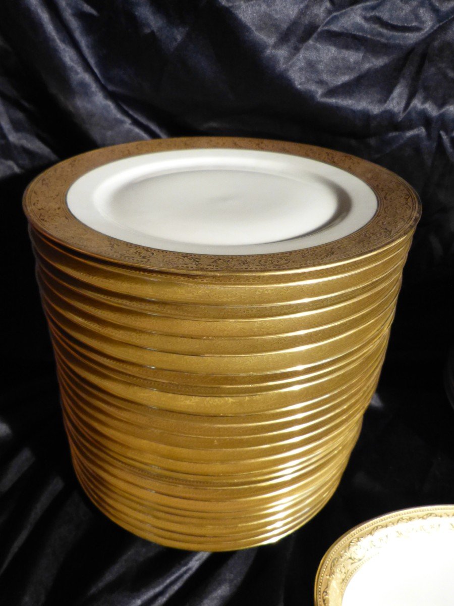 Thistle, Limoges Haviland, Porcelain Service 50 Pieces-photo-5