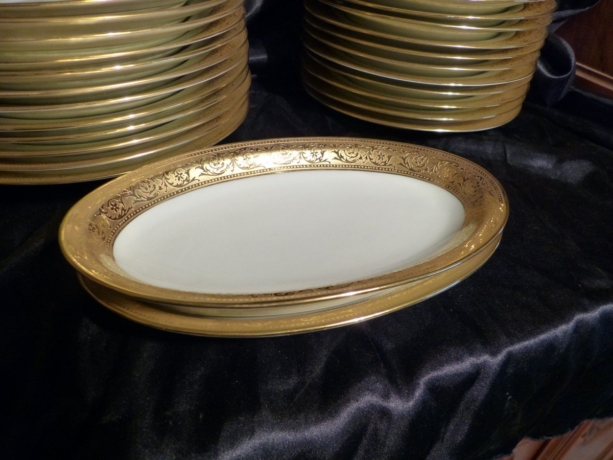 Thistle, Limoges Haviland, Porcelain Service 50 Pieces-photo-6