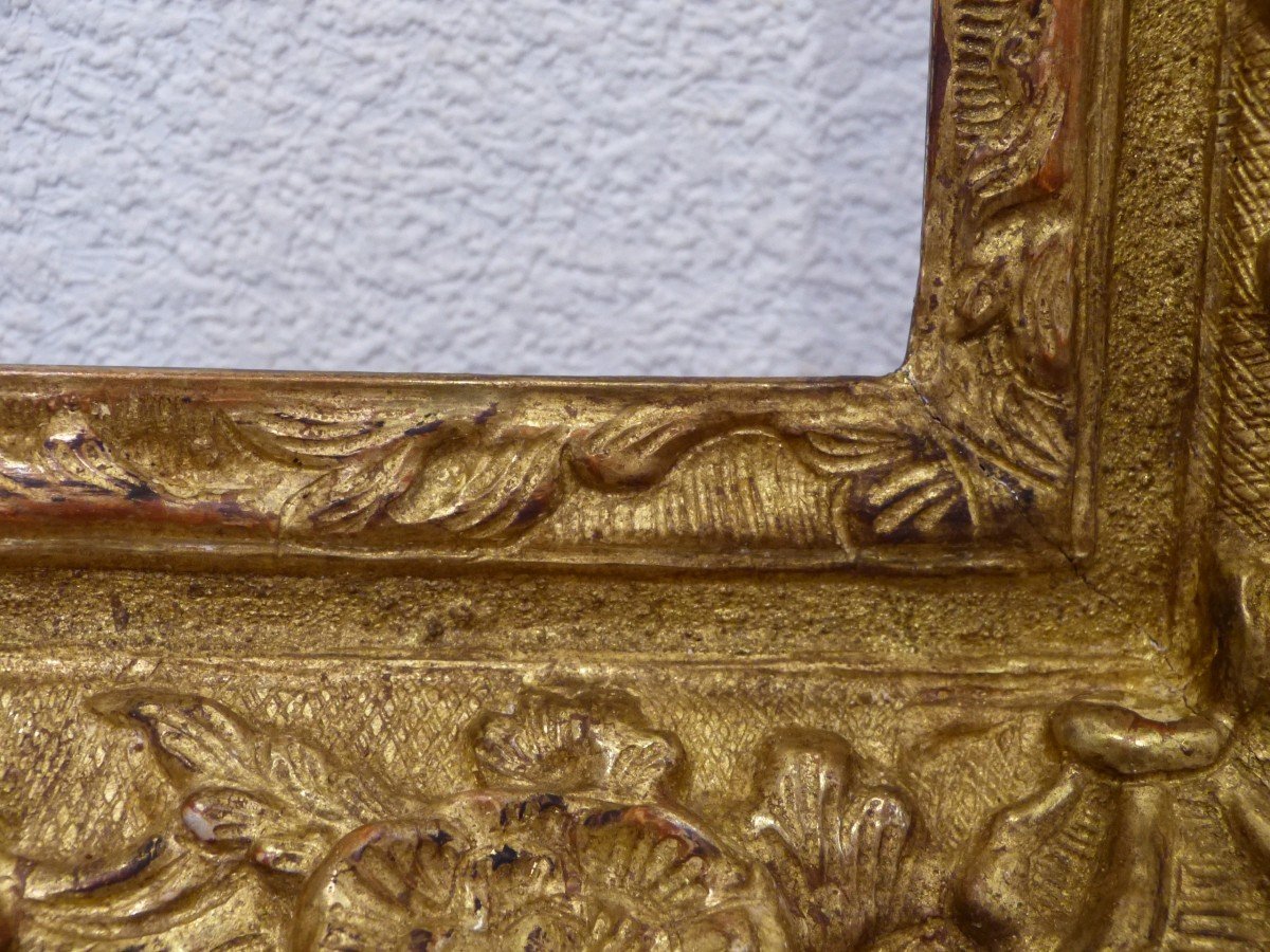 Frame In Golden Wood XVIIIth Century 62.5 X 58 Cm-photo-4