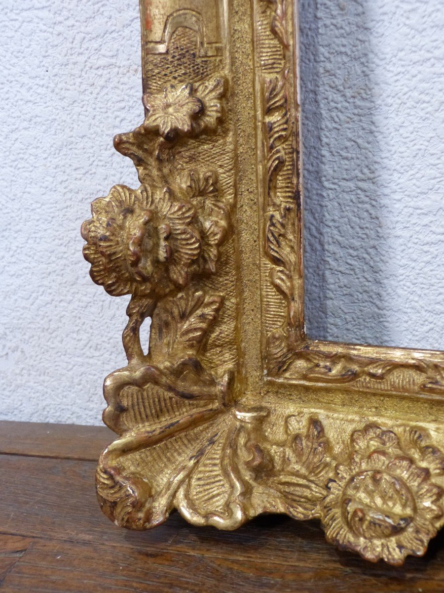 Frame In Golden Wood XVIIIth Century 62.5 X 58 Cm-photo-3