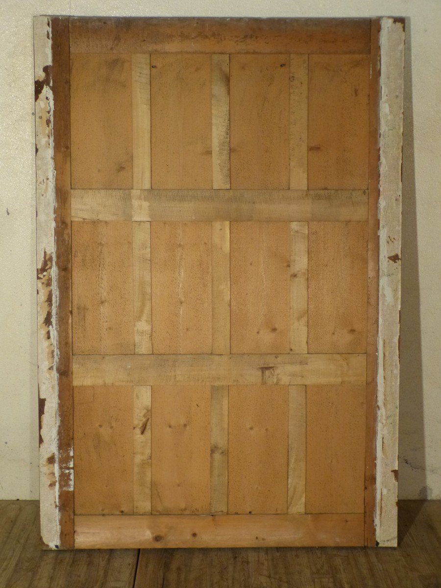 Grand Miroir Doré 19ème 185 X 127  Cm Tain Au Mercure-photo-4