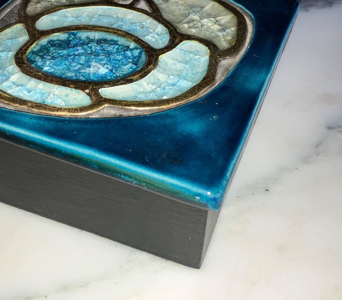 Mithe Espelt Boîte Fleur Céramique Rehaussée Or-photo-7