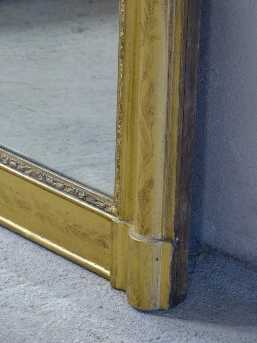 Miroir Doré Louis Philippe 125 X 101 Cm -photo-2