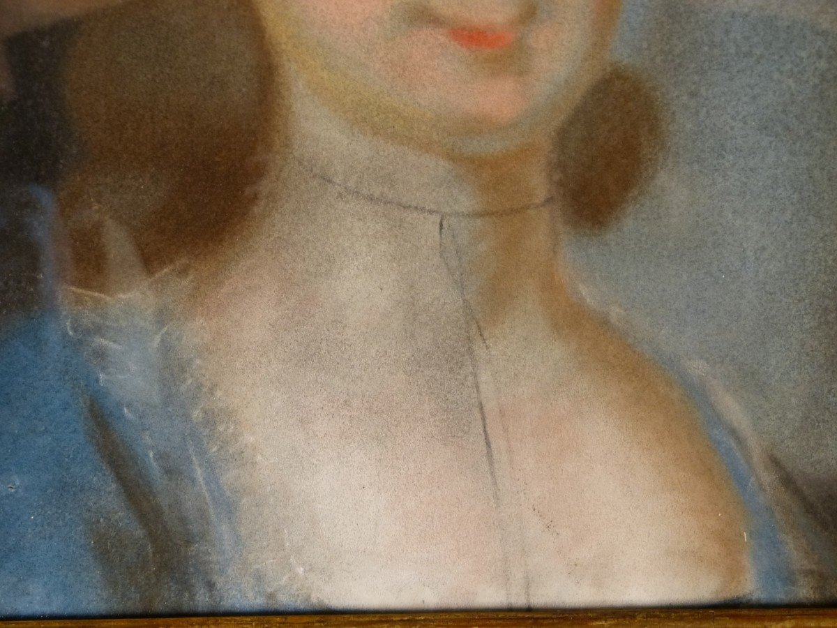 Pastel 18ème Madame  Du Barry Comtesse Portrait-photo-4